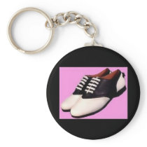 Retro 1950 Saddle Shoe Keychain