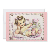 Retro 1950s Baby Shower Personalized Invite