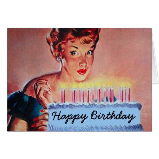 Retro 1950s Birthday card