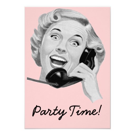 Retro 1950s Birthday Party V2 Custom Invite