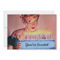 Retro 1950s Birthday Personalized Invite