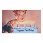 Retro 1950s Birthday Sticker
