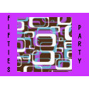 Retro 1950s Party Invitation card