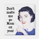 Retro 1950s Pointing Mom Magnet