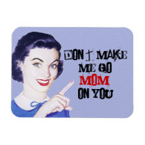 Retro 1950s Pointing Mom Magnets
