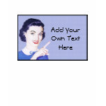 Retro 1950s Pointing Woman T-shirt