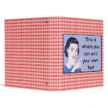 Retro 1950s Pointing Woman Vinyl Binders