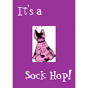 Retro 1950s Sock Hop Invitation card