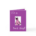 Retro 1950s Sock Hop Invitation cards