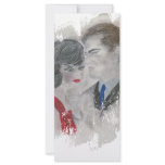 Retro 1960s Couple Splash Rack Card Design
