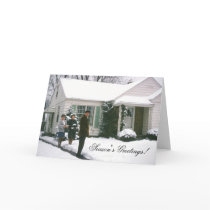 Retro 1969 Michigan Season's Greetings Card