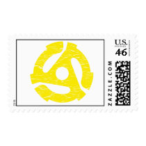 Retro 45 RPM Postage Stamp