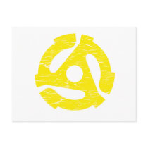 Retro 45 RPM Post Card