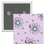 Retro 50s Atomic Print Lavender Apparel & Gifts Pins