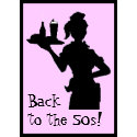 Retro 50s Car Hop Postage stamp