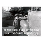 Retro 50s: Paved Roads Postcard