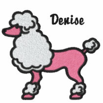Retro 50's Poodle - Customizable Embroidered Shirt