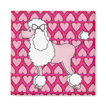 Retro 50s Poodle Magnet by Regella Retro 50s Poodle Magnet