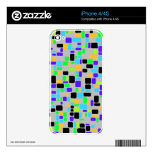 Retro 50's Smooth Squares No. 1 iPhone 4 Skins