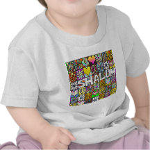 Retro 60s Psychedelic Shalom LOVE Apparel Gifts Tee Shirt