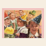 Retro 60th Birthday Party 1953 Memories Pink invitations