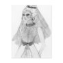 Retro 70s Bride Post Cards