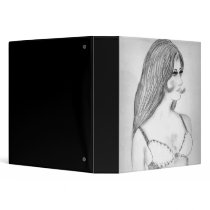 Retro 70's Fashion Model Sketch binders