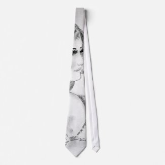Retro 70s Fashion Model Tie tie