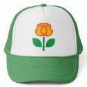 Retro 70s Flower Caps hats