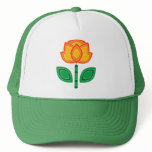 Retro 70s Flower Caps Trucker Hat
