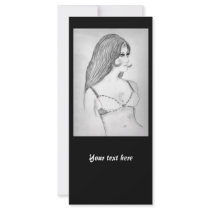 Retro 70s Girl rack cards