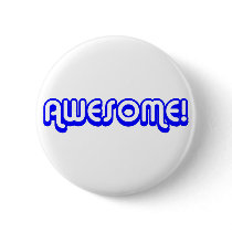 Retro 80s Awesome! Blue buttons