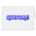 Retro 80s Awesome! Blue cards