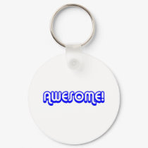 Retro 80s Awesome! Blue keychains by angela65 Retro 80s Awesome! Blue keychains