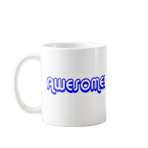 Retro 80s Awesome! Blue Mugs
