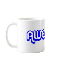 Retro 80s Awesome! Blue Mug