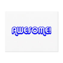 Retro 80s Awesome! Blue postcards by angela65 Retro 80s Awesome! Blue postcards