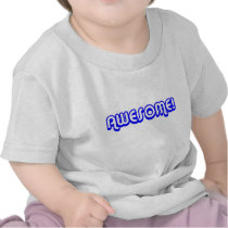 Retro 80s Awesome! Blue T Shirts