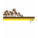 Retro 80s Brown/Gold Palms t-shirts