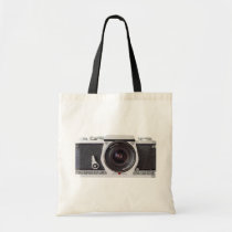 Retro 80s Camera Canvas Grocery Bag at Zazzle