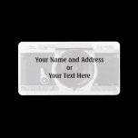 Retro 80s Camera Effect Name and Address Label