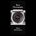 Retro 80s Camera Photographers Promotional Card Personalized Rack Card