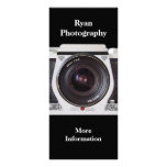 Retro 80s Camera Photographers Promotional Card Personalized Rack Card