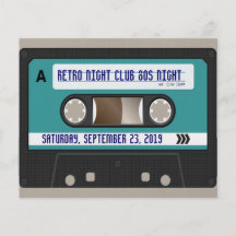 Retro 80s Cassette Mixtape Personalized Flyer Design
