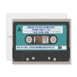 Retro 80s Cassette Mixtape Personalized invitations
