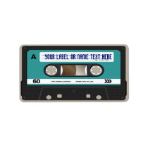 Retro 80s Cassette Mixtape Personalized Custom Address Label