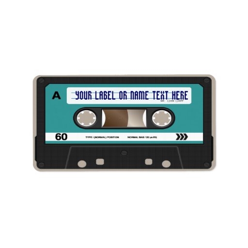 Retro 80s Cassette Mixtape Personalized Label Zazzle