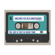 Retro 80s Cassette Mixtape Personalized Post Cards