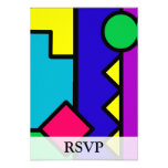 Retro 80s Color Block Custom Invite