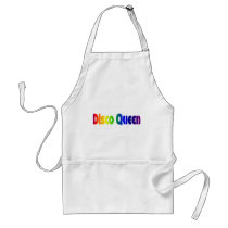 Retro 80s Disco Queen Apron by angela65 Retro 80s Disco Queen Apron